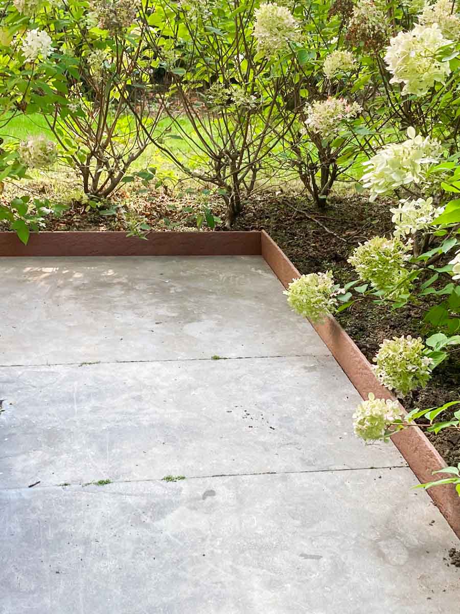 Bordure de jardin Multi-Edge ECO droite, corten - brun jardin aménagé