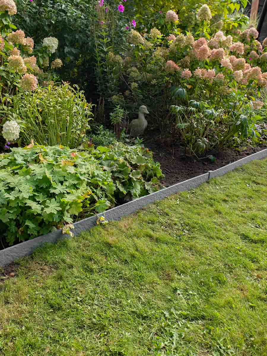 Bordure de jardin Multi-Edge ECO droite, gris jardin aménagé