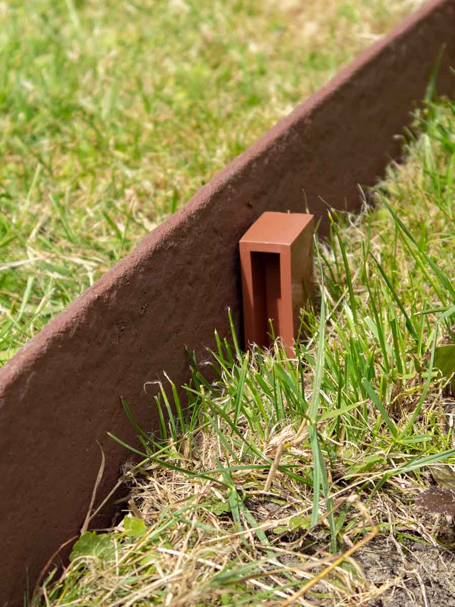 Piquets Multi-Edge ECO 40cm, corten - brun, jardin aménagé