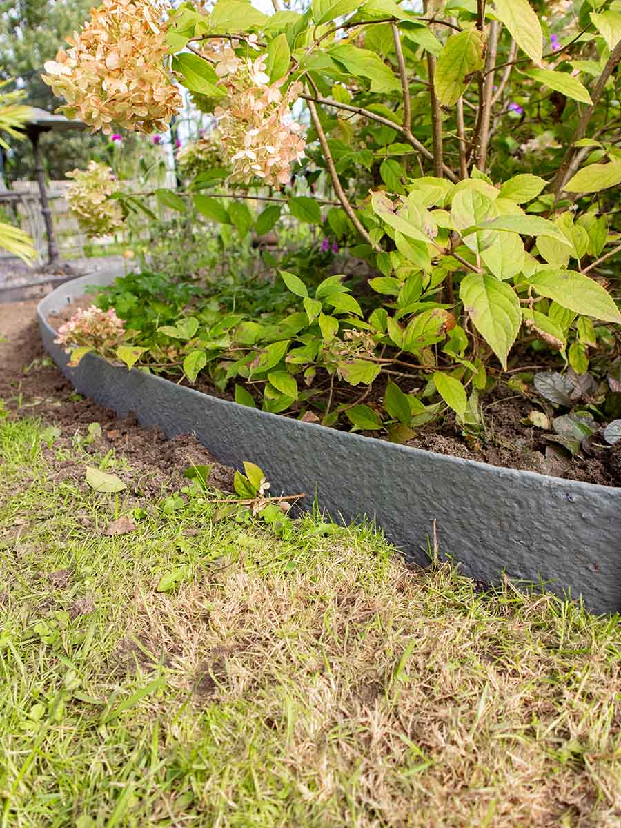 Bordure de jardin/Rouleau de bordure Multi-Edge ECO longueur 10m, 14cm de hauteur, couleur gris, jardin aménagé