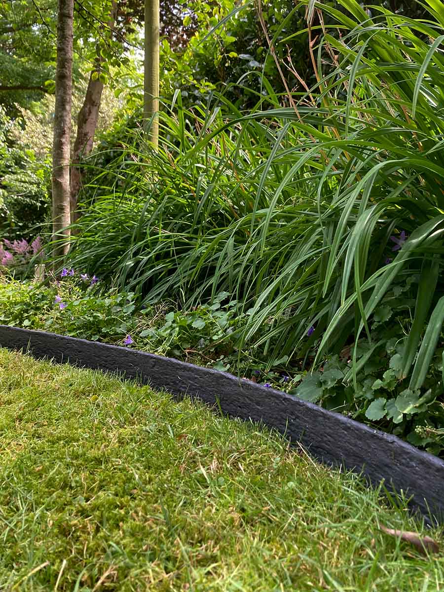 Bordure de jardin Multi-Edge ECO longueur 20m, 10cm de hauteur, couleur noir jardin aménagé