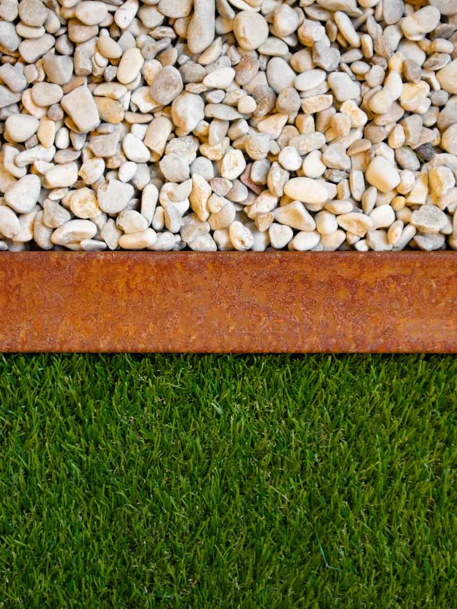 Multi-Edge PROFILE en acier Corten bordure de finition 5 x 5 x 5 x 149 cm