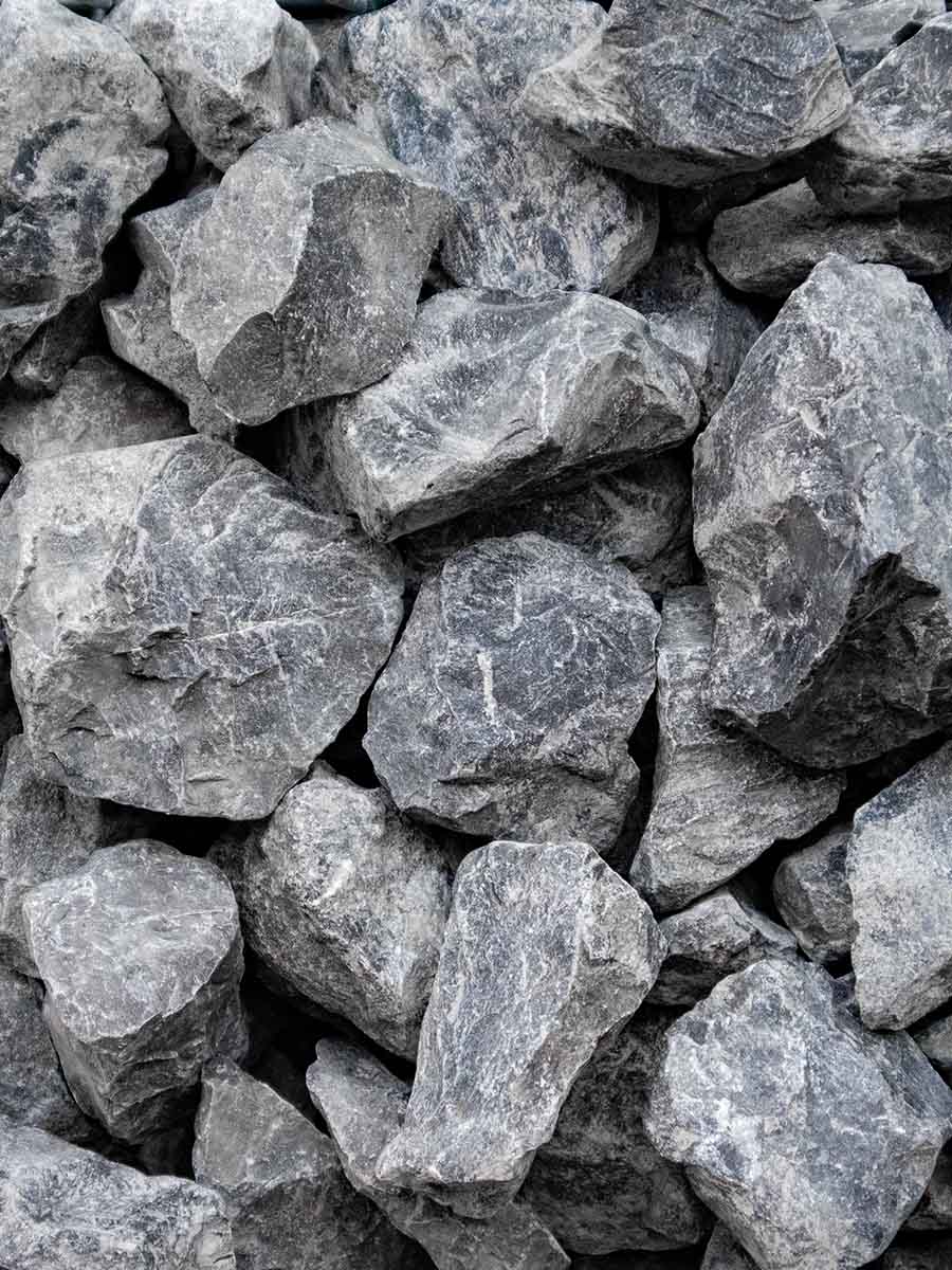 Pierres calcaires à gabion gris Ardennes 40 - 60mm (4 - 6cm)