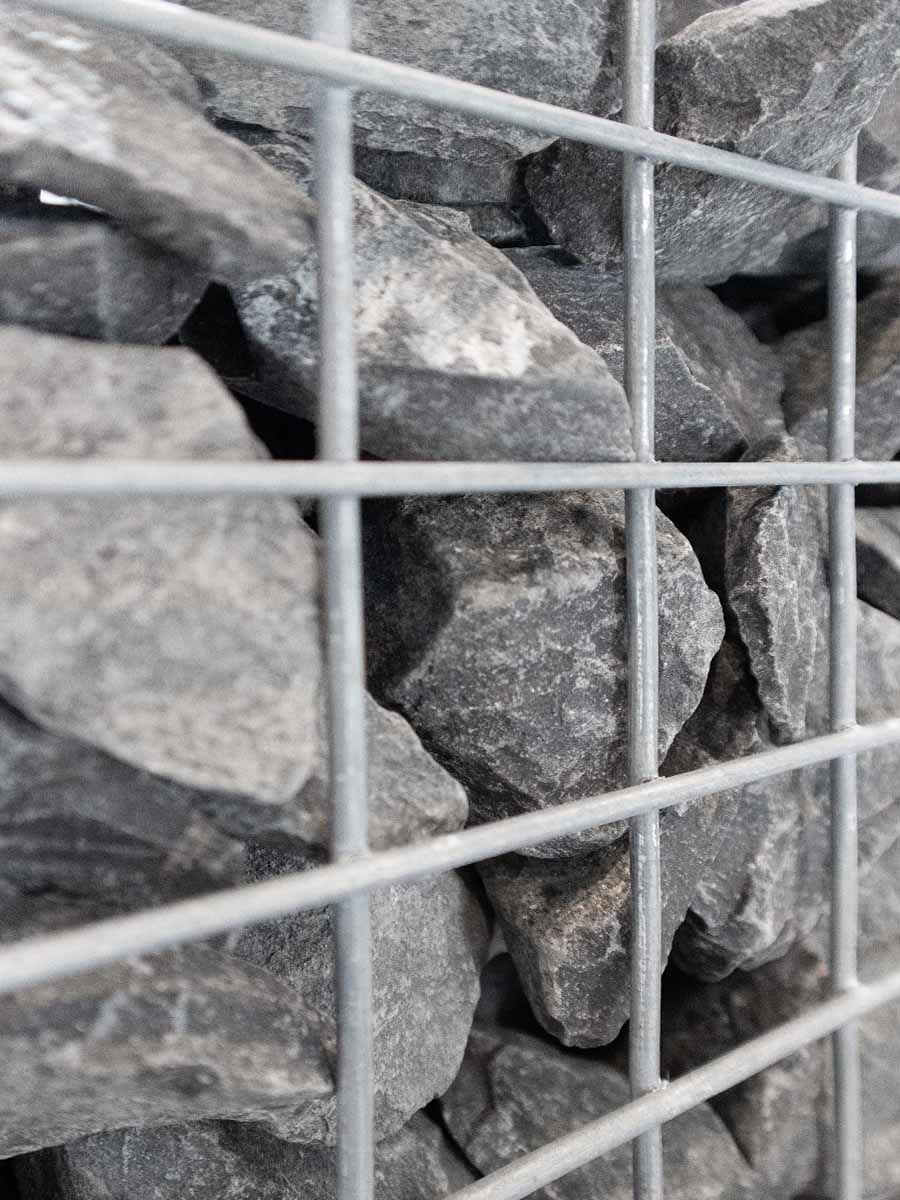 Pierres calcaires à gabion gris Ardennes 60 - 90mm (6 - 9cm) gabion