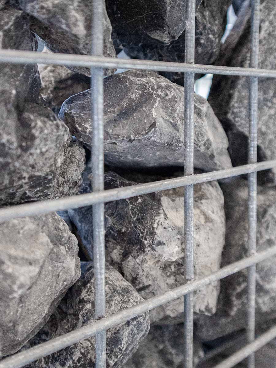 Pierres calcaires à gabion gris Ardennes 80 - 150mm (8 - 15cm) 