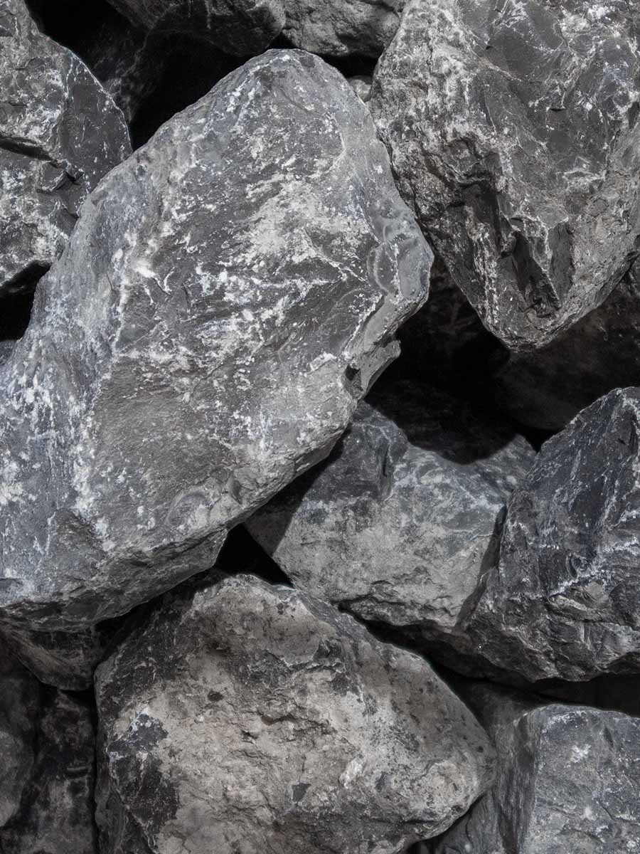 Pierres calcaires à gabion gris Ardennes 80 - 150mm (8 - 15cm)