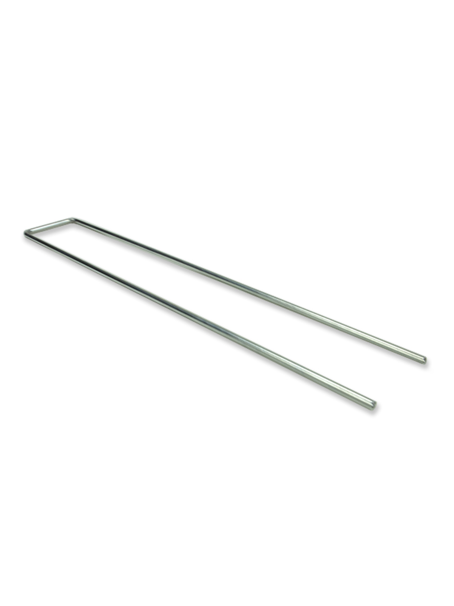 Piquets d'ancrage forme U galvanisé 25,5cm x 4cm x 3mm