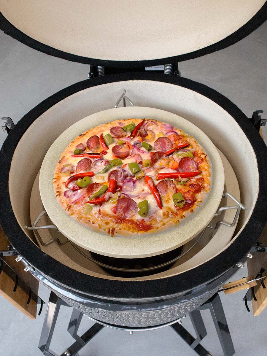 Déflecteur de chaleur avec support 38cm - pizzas les plus délicieuses !