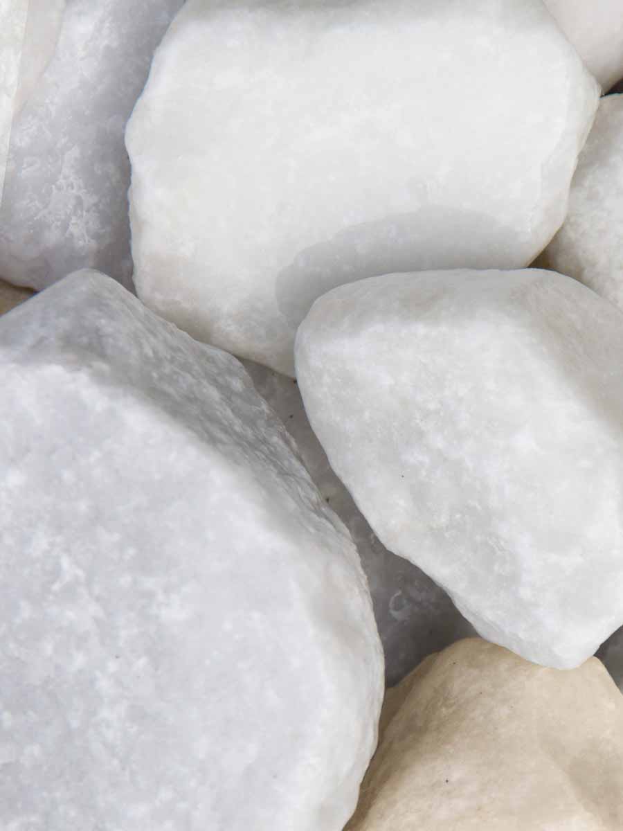 Rocalla Blanca Mármol 40 - 100mm (4 - 10cm) mojada