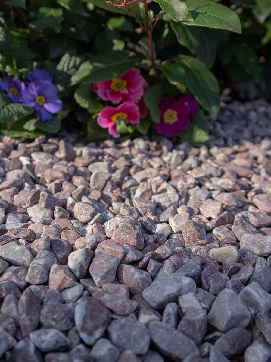 Rouge Belge galets 8 - 16mm jardin paysagé