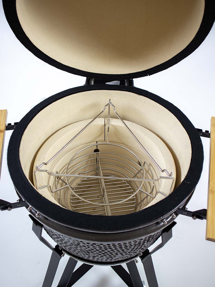 The Columbus Medium Charcoal Gris Complet Kamado incl. startersset