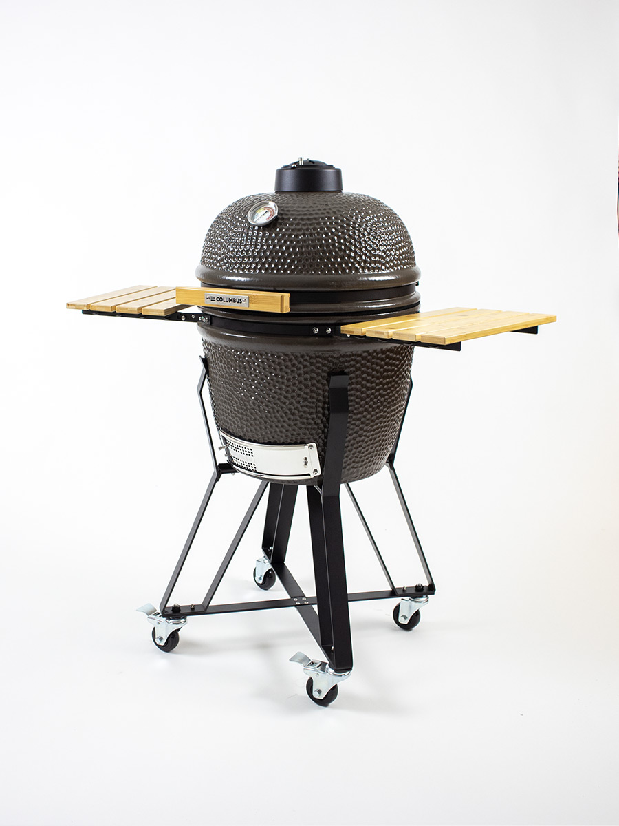 The Columbus Medium Charcoal Gris Complet Kamado incl. startersset