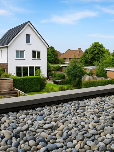 Dakgrind 16 - 32mm aangelegd