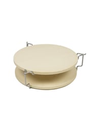 Deflektorstein inkl. Distanzhalter + extra Pizzastein 36cm