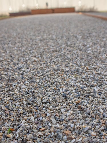 Dolomiet silver-grey 0 - 5mm aangelegd