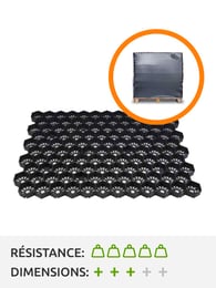 Palette complète stabilisateurs de gravier Easygravel 3XL noir