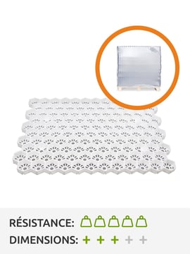 Palette complète stabilisateurs de gravier Easygravel 3XL blanc