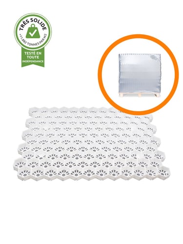 Palette complète tapis de paddock 3XL blanc 