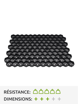 Stabilisateurs de gravier Easygravel 3XL noir