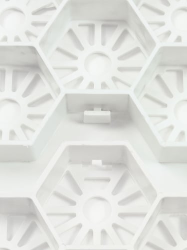 Estabilizador de cascalho Easygravel 3XL branco detalha