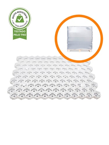 Palete completa de estabilizador de cascalho Easygravel 3XL branco