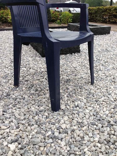 Estabilizador de cascalho Easygravel 3XL preto instalada