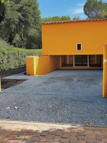 Estabilizador de cascalho Easygravel 3XL preto instalada