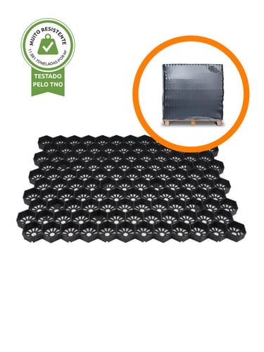 Palete completa de estabilizador de cascalho Easygravel 3XL preto