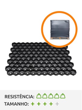 Palete completa de Grelhas Paddock 3XL preto