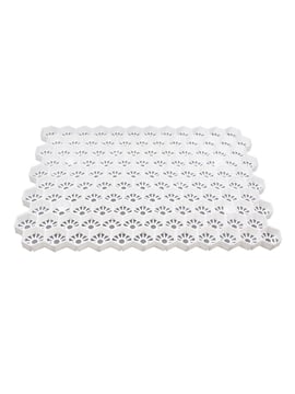 Grelhas Paddock 3XL branco por m²
