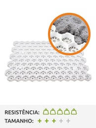 Grelhas Paddock 3XL branco por m²