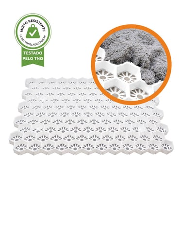 Grelhas Paddock 3XL branco por m²