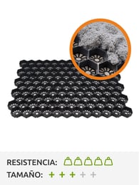 Las Rejillas Para Paddock 3XL Negro por m2