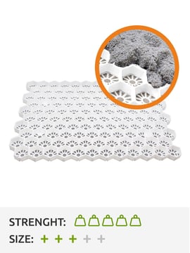 Paddock Grids 3XL white per sqm