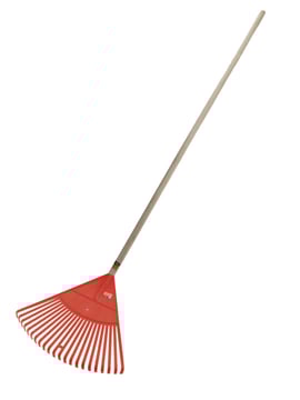 Rastrillo De Jardín De Plástico 50cm Con Mango