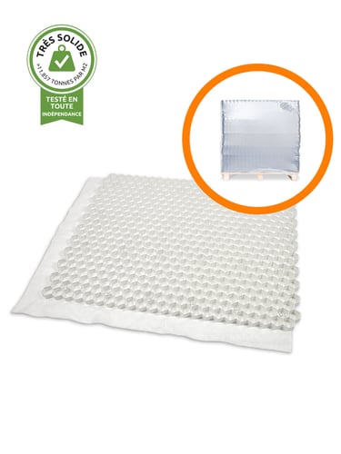 Palette complète stabilisateurs de gravier EuroGravel PLUS blanc