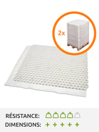 Palette complète stabilisateurs de gravier EuroGravel PLUS blanc