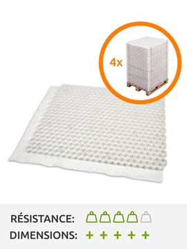 Quatre palettes complète stabilisateurs de gravier EuroGravel PLUS blanc (170,2m2)