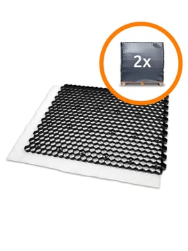 Deux palettes complète stabilisateurs de gravier EuroGravel PLUS noir (85,1m2)