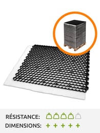 Palette complète stabilisateurs de gravier EuroGravel PLUS noir