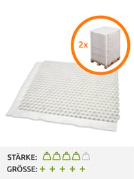 Zwei Paletten Kiesgitter EuroGravel PLUS Weiß (85,1m2)