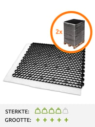 Twee pallets grindplaten EuroGravel PLUS zwart (85,1m2)