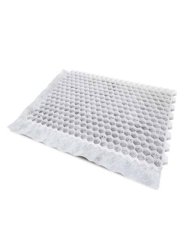 EuroGravel PRO Kiesgitter mit Unkrautvlies weiß