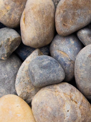 Grand galets de riviére du Rhin 30 - 60mm (3 - 6cm)