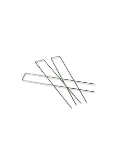 Grampo de fixação galvanizado em forma de U 25,5cm x 4cm x 3mm