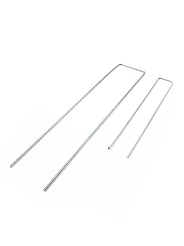 Grampo de fixação galvanizado em forma de U em 2 formatos