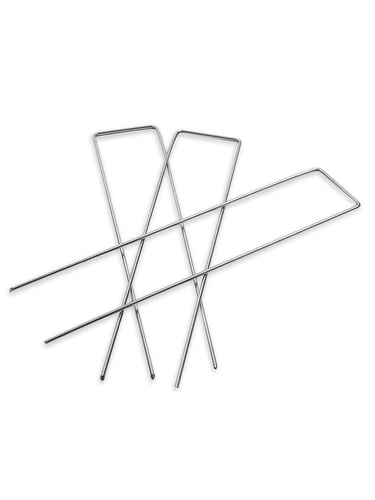 Grampo de fixação galvanizado em forma de U 38cm x 8cm x 4mm