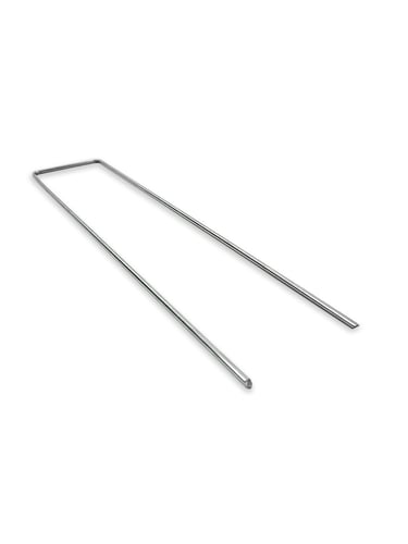 Grampo de fixação galvanizado em forma de U 38cm x 8cm x 4mm