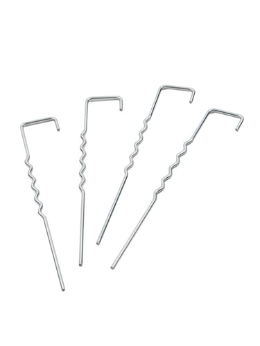 Grampos de Fixação Galvanizados Forma Zig-Zag - caixa 20unids