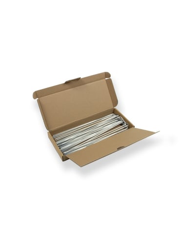 Grampo de fixação galvanizado em forma de U 25,5cm x 4cm x 3mm - caixa 20unid